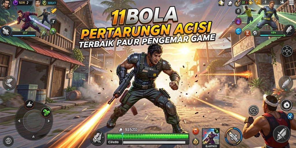 Screenshot gameplay 11BOLA yang menampilkan pertarungan seru dan grafis menawan.
