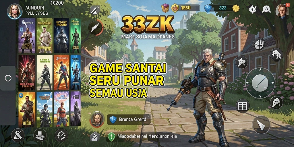 Screenshot menunjukkan gameplay menyenangkan dalam 33ZK.