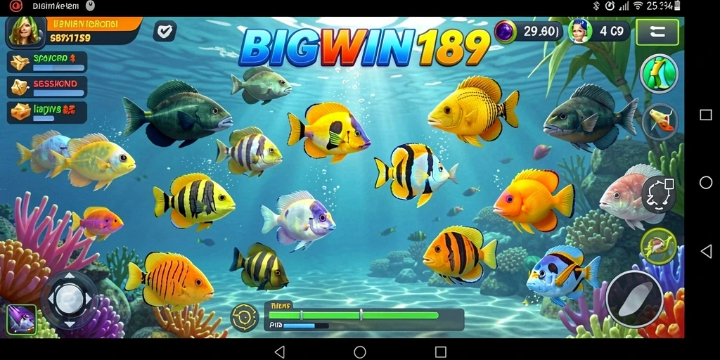 Tampilan gameplay menarik saat berburu ikan di BIGWIN189.