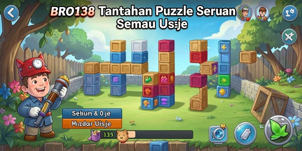 Tampilan menakjubkan dari gameplay puzzle BRO138.