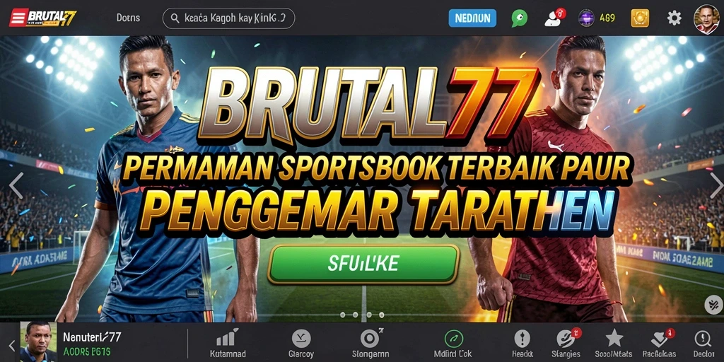 Tampilan screenshot gameplay menarik dari BRUTAL77 Sportsbook.