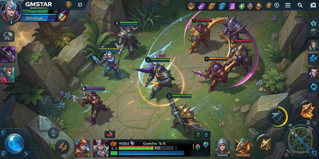 Tampilan gameplay epik dari GMSTAR yang penuh strategi.
