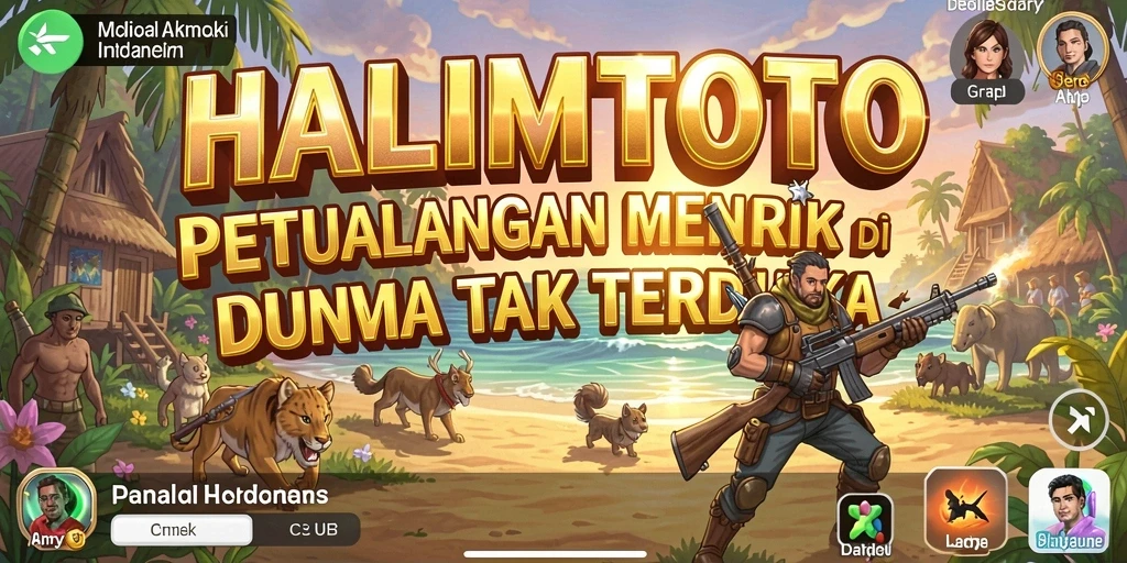 Tampilan gameplay HALIMTOTO dengan aksi petualangan seru.