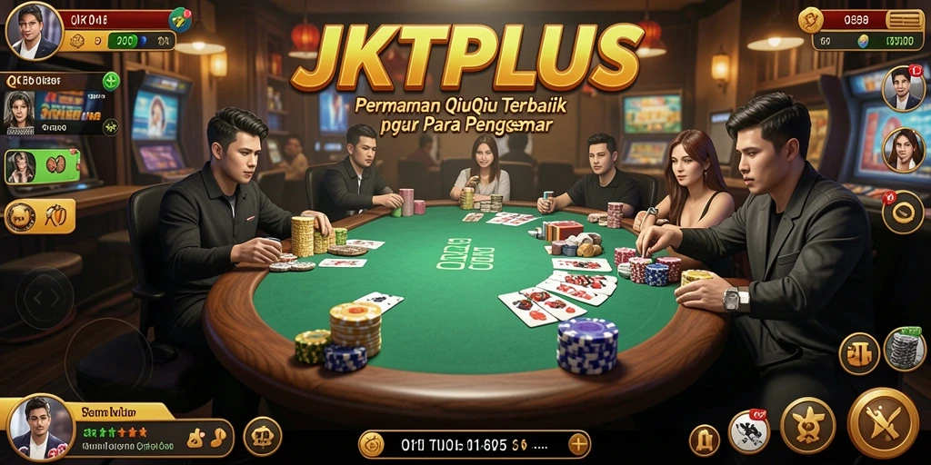 Tangkapan layar menunjukkan suasana bermain QiuQiu yang menarik.