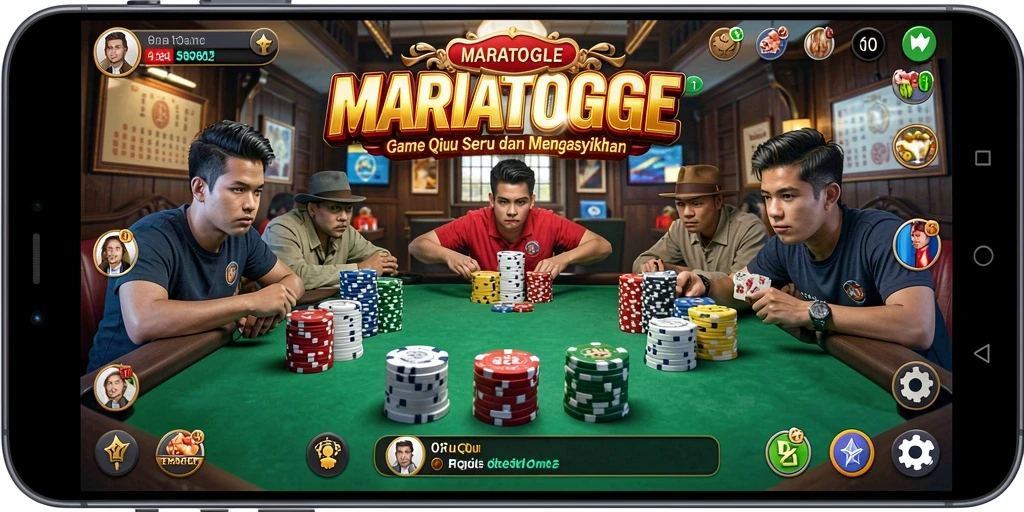 Tampilan gameplay QiuQiu di MARIATOGEL yang seru dan interaktif.