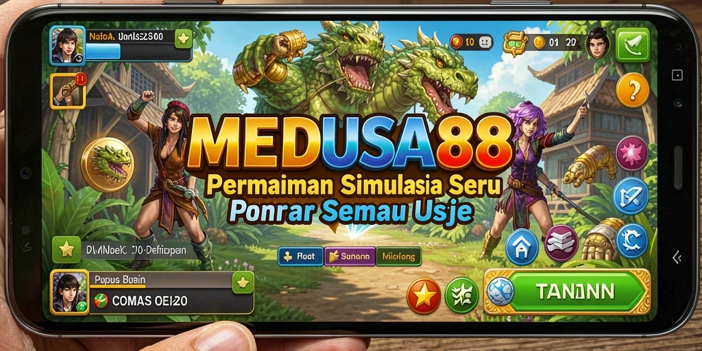 Screenshot <strong>MEDUSA88</strong> yang menunjukkan gameplay simulasi yang menarik.