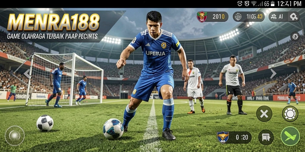 Tangkapan layar gameplay <strong>MENARA188</strong> menampilkan aksi olahraga yang seru dan mendebarkan.