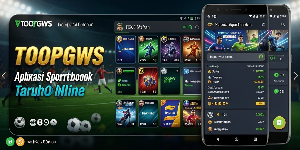 Tampilan antarmuka pengguna TOOPGWS yang menarik saat bermain Sportsbook.