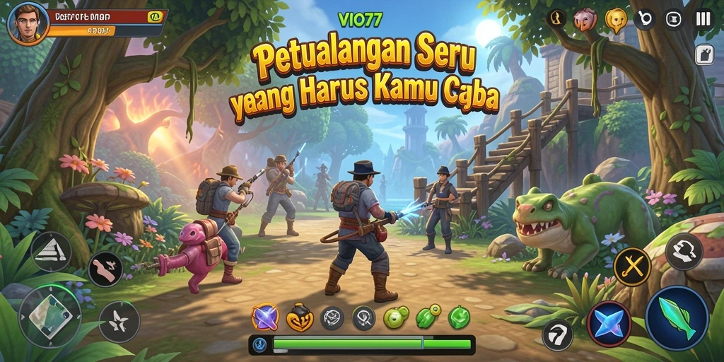 Menampilkan gameplay seru VIO77 dengan dunia petualangan yang luas.