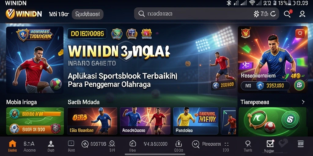 Tampilan gameplay Sportsbook yang menarik dan interaktif.
